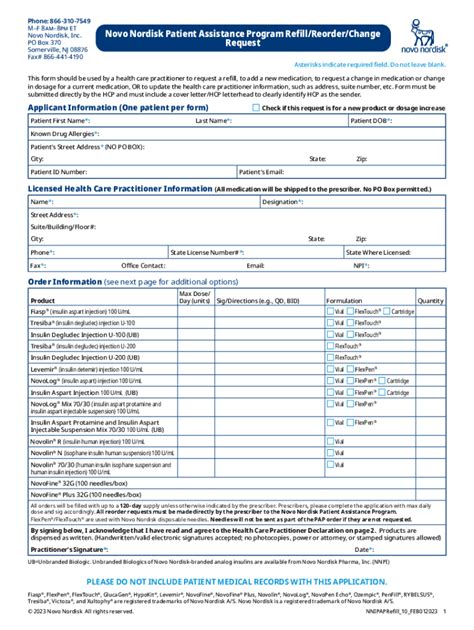 Novo Nordisk Patient Assistance Program 